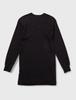 Cottonwarm Long Long Size LL B.V.D. V-Neck T-Shirt, 100% Cotton, V-Neck, Sleeve, Brushed, Men's, Black,