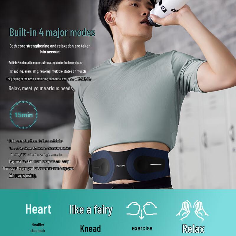 Philips PPM3304B Heated Waist & Abdominal Massager