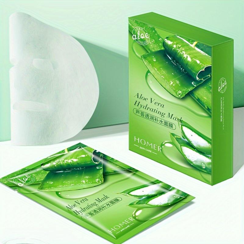 30 buc Mască Hidratantă cu Aloe Vera, 0,85 oz fiecare - controlează sebumul și reduce porii, hidratează după îngrijire și hrănește toate tipurile