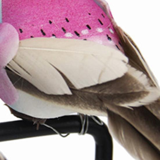 Exquisite Animal Model Cute Bird Ornament Christmas Colorful Craft Party Decoration for Indoor Outdoor