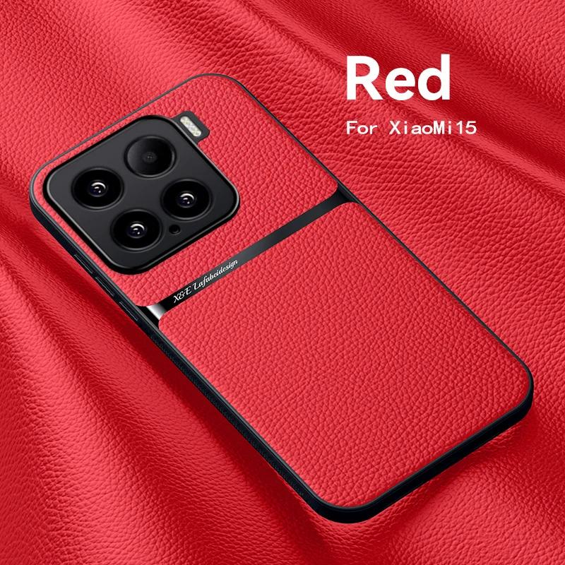 Luxury Original Shockproof Leather Case Coque For Xiaomi 15T Pro Magnet Shell Phone Case for Xiaomi15Pro 15Ultra Back Cover Case