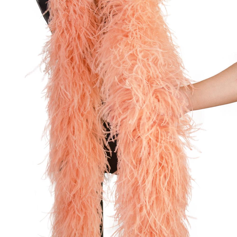 DIY 2M Natural Ostrich Feathers Boa Decoration for Party Wedding Dress Shawl Clothes Sewing Accessories Crafts Plume 1 3 6 10 20 PLY