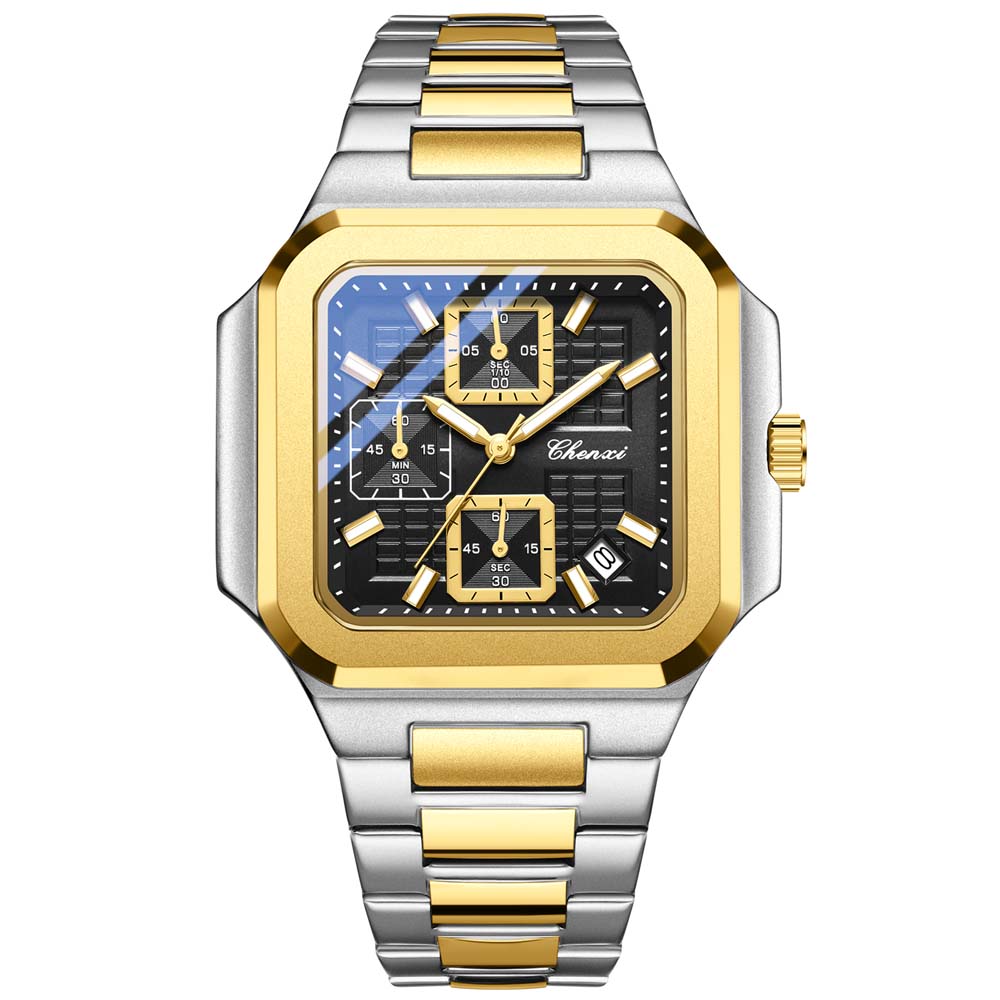 CHENXI New Fashion Men's Automatic Multifunction Wristwatch Calendar Water-Resistant Luminous Men's Quartz watch reloj hombre