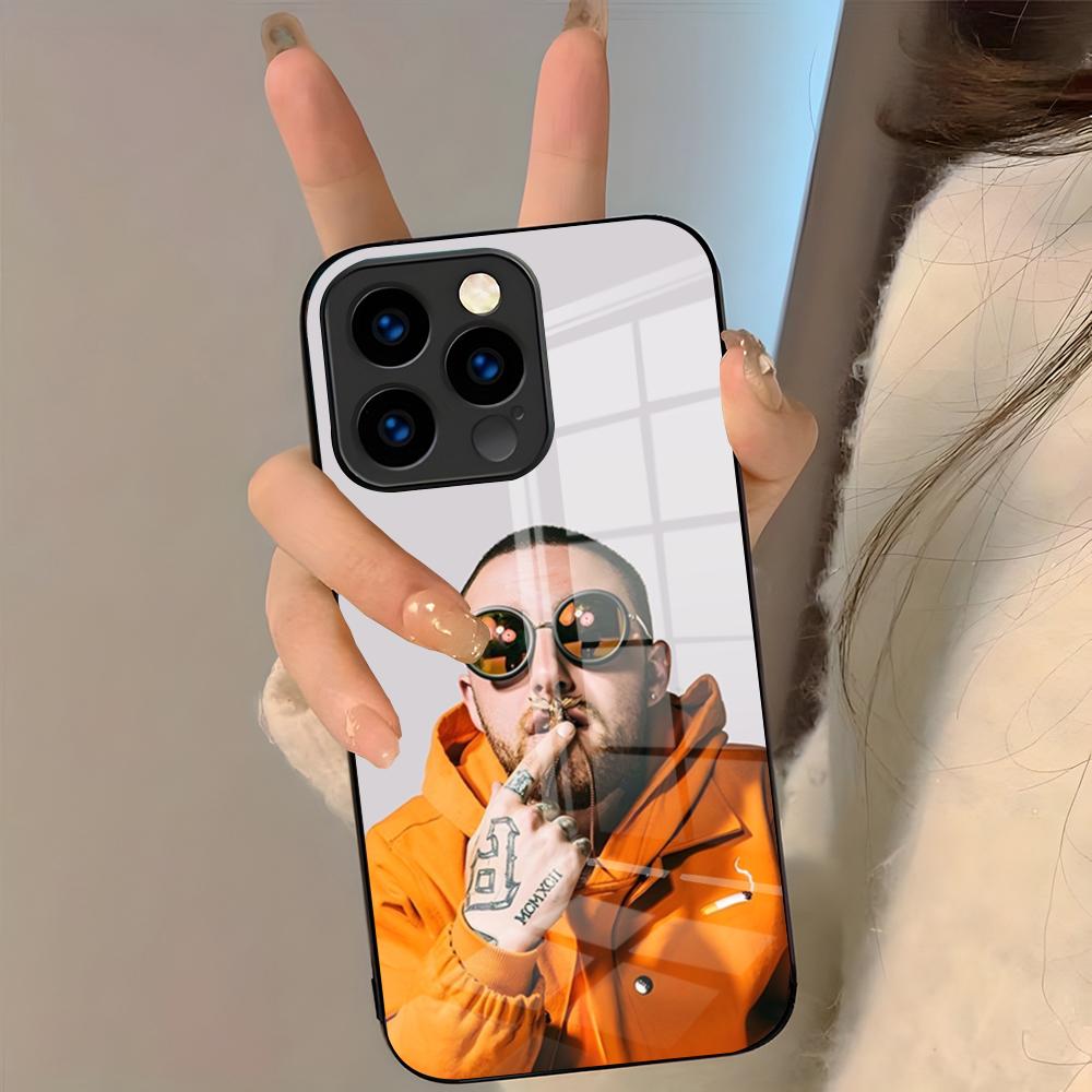 Rapper M-Mac Miller Phone Case For IPhone 17 Pro Max 16 15 14 Pro Max 13 11 Plus Glass Cover iPhone 14 Plus