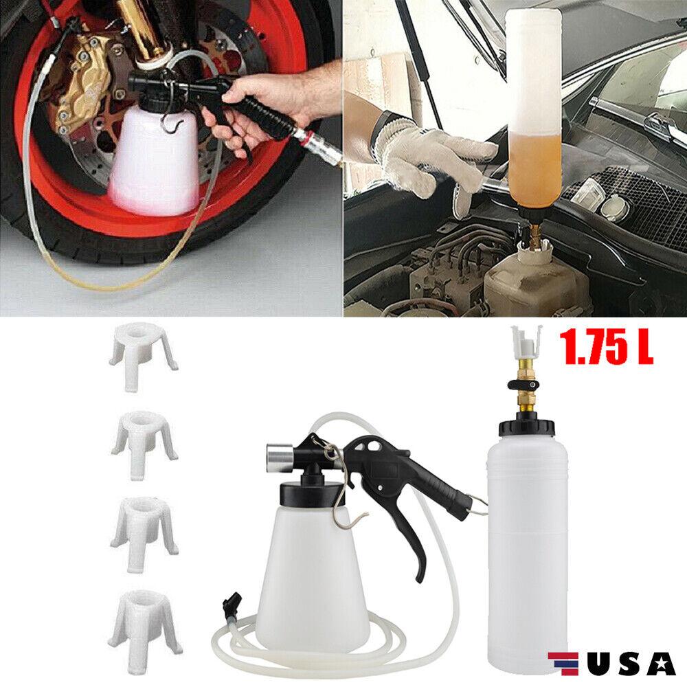 

1.75L Ручной пневматический набор инструментов для спуска тормозной жидкости Автомобильный воздушный экстрактор Сцепление Масляный насос спуск пустой слитый белый