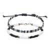 Set di Braccialetti da Spiaggia per Uomo e Donna, Braccialetti da Uomo Surfer, Braccialetti Estivi Boho Intrecciati con Cordino Regolabile, Cavigliere
