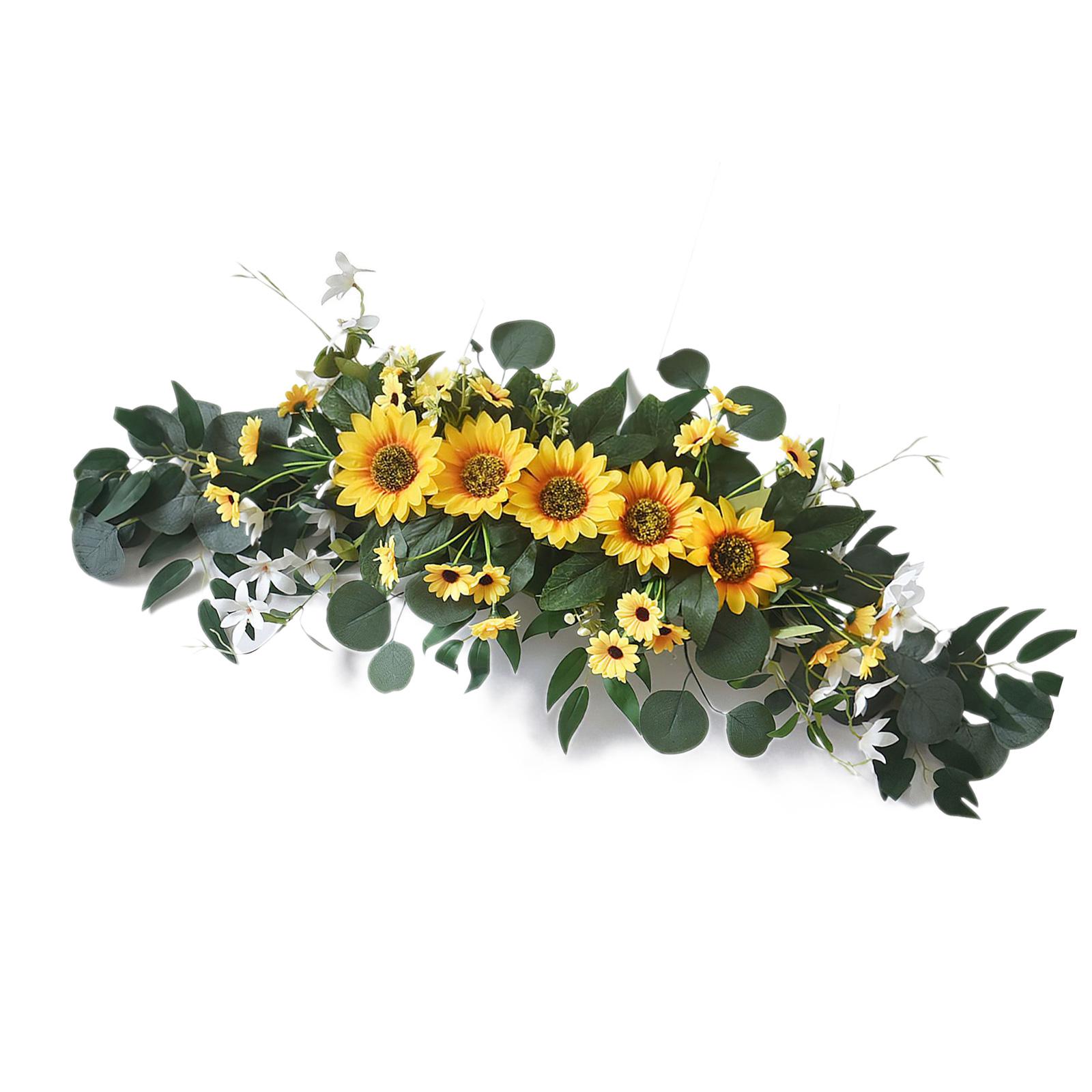 

Artificial Flower Swag for Wedding Reception Backdrops Wedding Ceremony Sign Decoration Wedding Flower Arrangement 1
