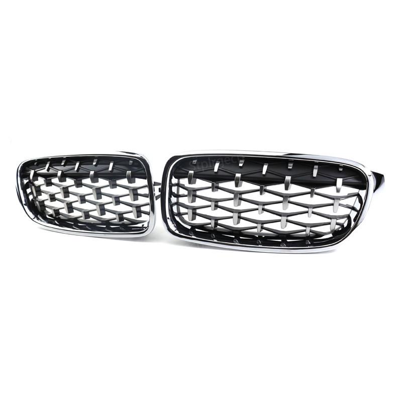 Griglia a Reni Anteriore Diamond Double Slat Racing Sport per BMW Serie 3 F30 F31 F35 2011-19 Accessori Auto