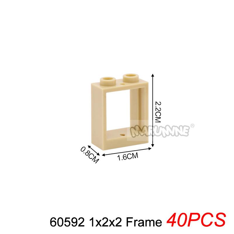 

Marumine MOC Цеглинки Дверна рама Віконне скло Будівельні блоки Міські частини будинку Сумісні з 60616 60623 60592 6060160603 60594