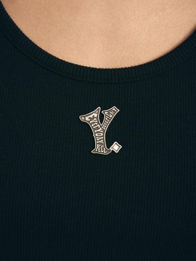 YEEL Y. Ribbed Sleeveless Top Black
