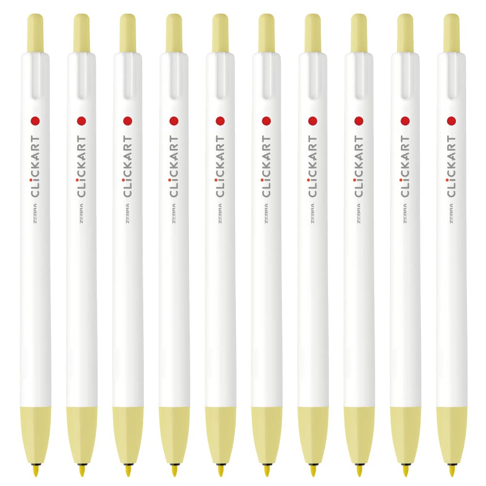 

Zebra Clickart Lemon 10 Water-Based Pens, Count, B-WYSS22-L лимон