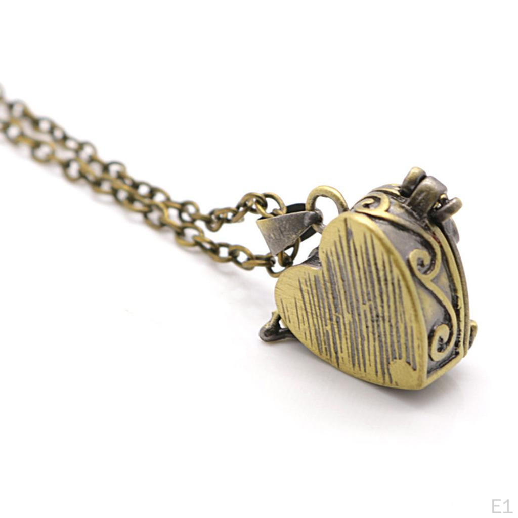 Asche Schmuck Medaillon Kette Urne Gedenk Anhänger Halskette Graviert Messing