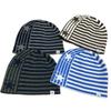 American street star jacquard striped knitted hat autumn and winter warm ear protection contrasting color small standard wool hat windproof cold hat