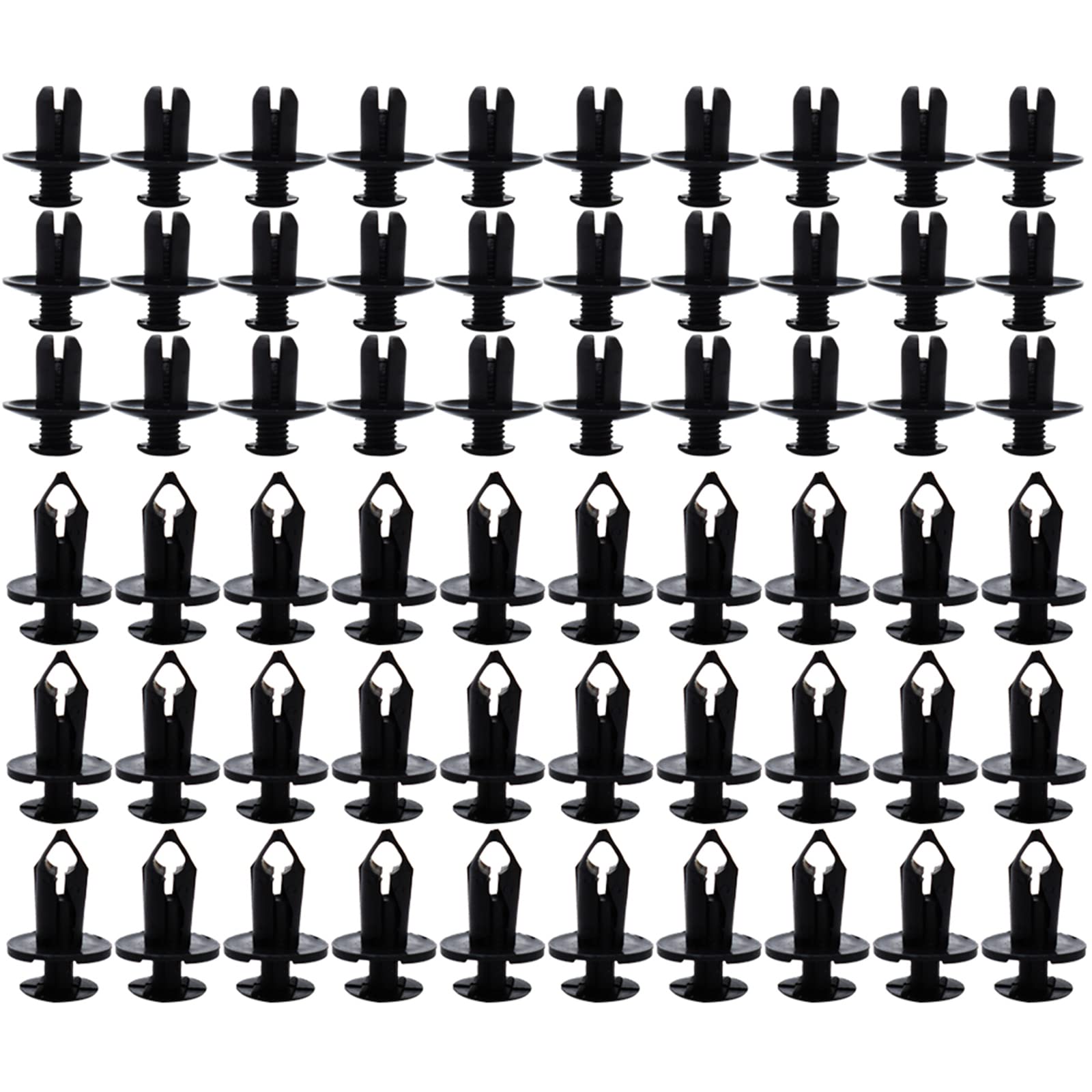 

XUKEY Auto Rivets Toyota Clips Universal Automotive Plastic Rivets Universal Mud Flaps Car Clips 190pcs 6size universal