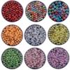 500g DIY Fashion Jewelry Accessory 6MM-12MM Acrylic Beads Round Shape 23 Colors Bracelet Department Spac
