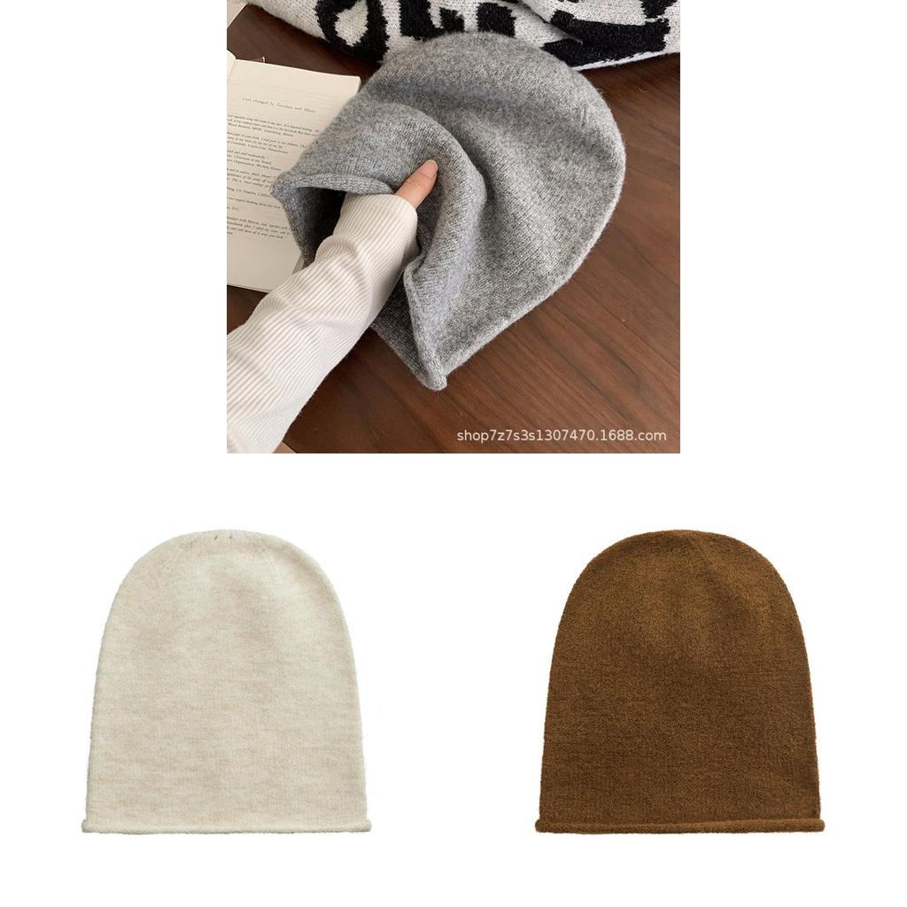 Wool Blend Beanie Hat For Women With Windproof Feature For Fall And Winter Casual Wear