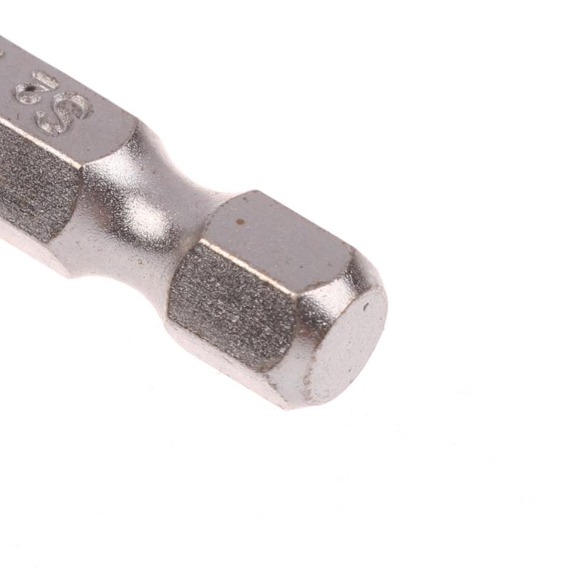 7 Pcs Magnetic Screw Driver 5 Point Screwdriver Bits 50mm 1/4" Hex Shank T10 T15 T20 T25 T27 T30 T40