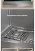 Black Nano 304 Stainless Steel Kitchen Sink: Large Single Bowl Vegetable Washing Basin