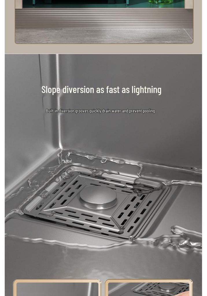 Black Nano 304 Stainless Steel Kitchen Sink: Large Single Bowl Vegetable Washing Basin