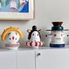 Modern Ceramic Ornaments Desk Kawaii Figurine Designer Luxury Creative Doll Living Room Home Decoration Accessories Gift Ideas