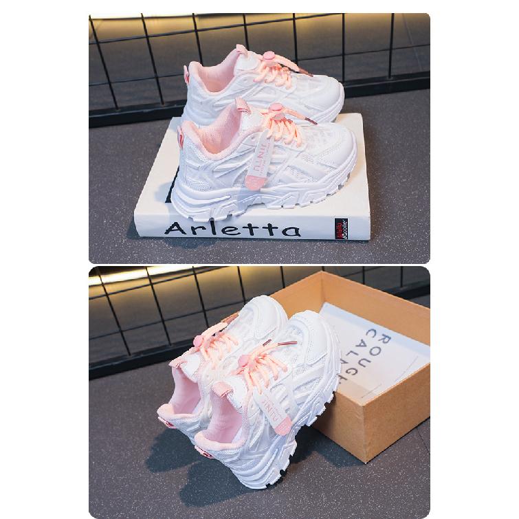 Girls' Lightweight Dad Shoes Spring and Autumn New Fashion Soft Sole White Shoes Boys' Casual Sports Shoes Summer