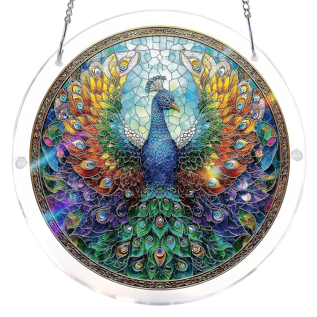 Acrylic Puzzles Toy Double Sided Sun Catcher Acrylic Puzzles DIY Creative Jigsaw Puzzle Pendant for Women Men Mom Birthday Gift