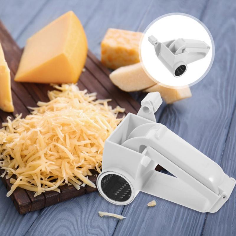Hand-Cranked Rotating Cheese Grater 3-in-1 Cheese Shaver and Grater