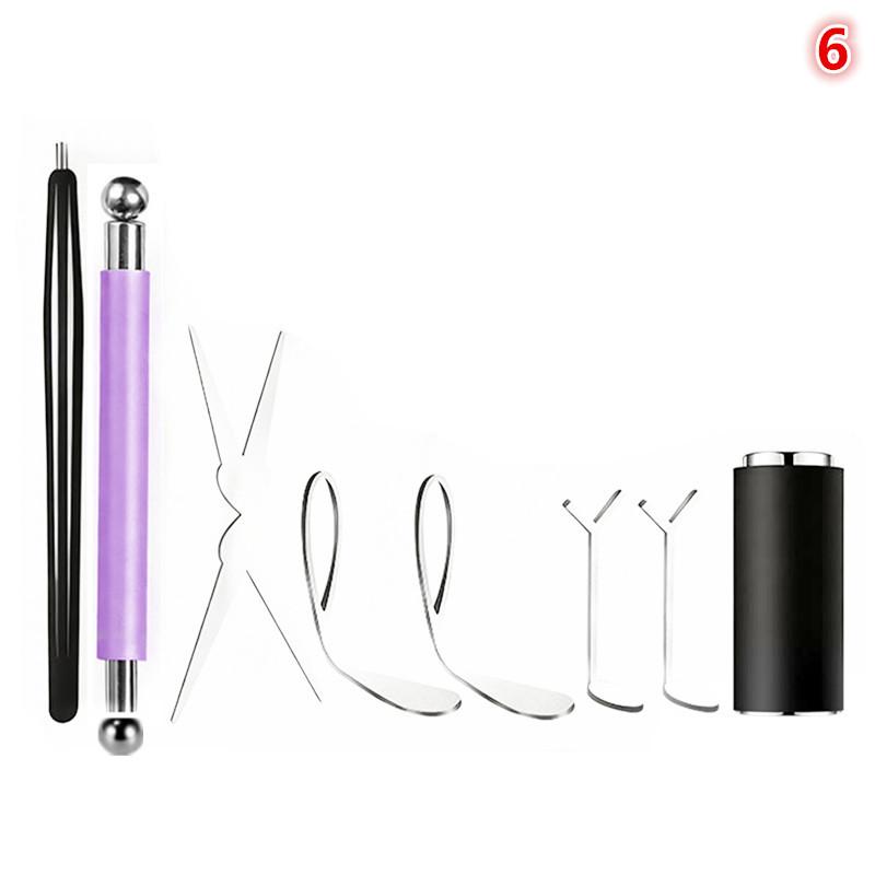 Cat Eye Nail Magnet Tool Set, French Tips Cat Eye Heart Magnets Nail Magnet Stick Cat Eye Gel Polish Magnets Tools Manicure