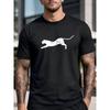 Minimalist Leopard Print Versatile T-Shirt Fashionable Comfortable Breathable Soft Casual Sports Short Sleeve Cotton T-shirt