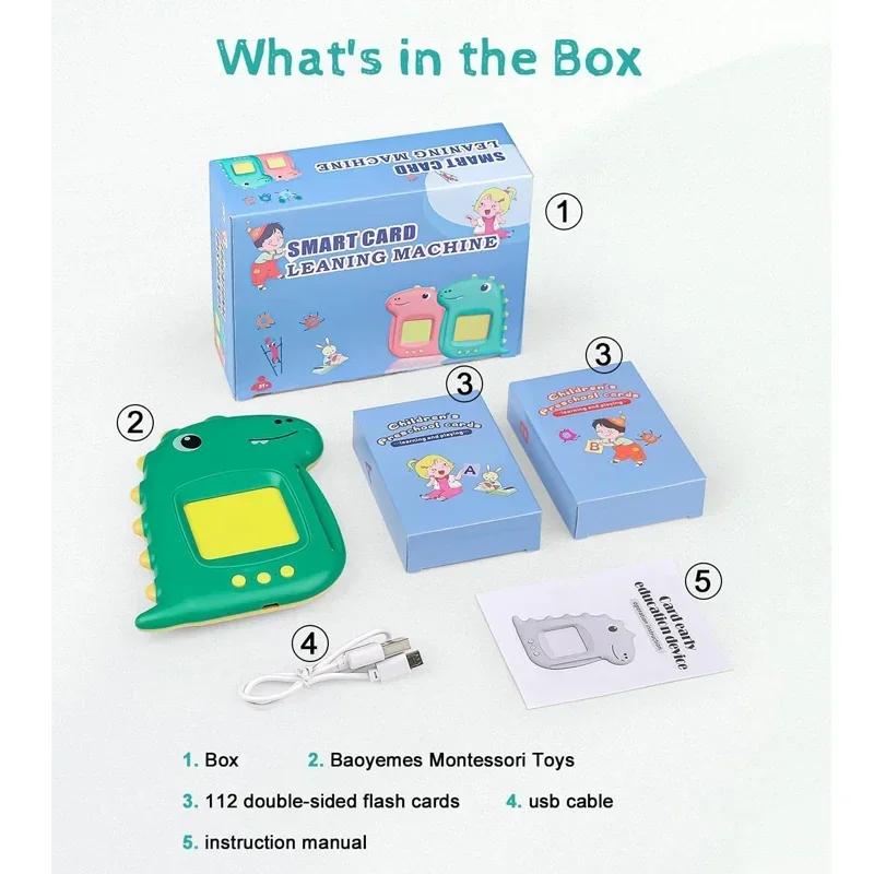 Talking Shiny Cards Early Educational Baby Young Boys Girls Preschool Learning Reading Machine Interactive Present Arabic Italian Russian