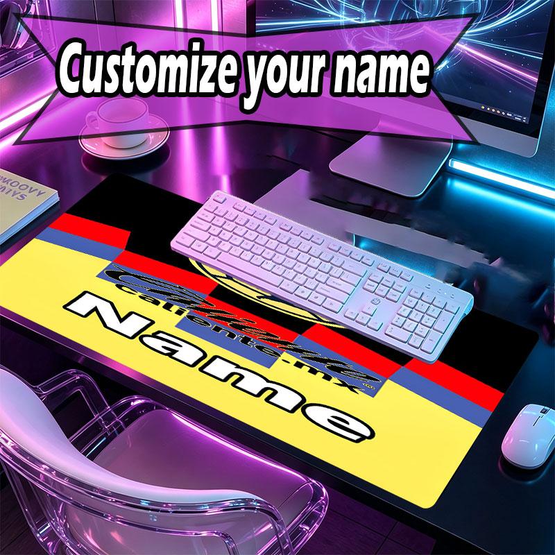 Custom Name Personalized Club America Pattern Mousepad, Laptop PC Desk Mat, Decorative Desk Mat for Home Keyboard Pad Gift