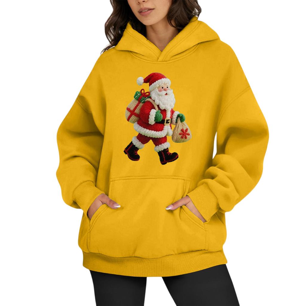 Sweats à capuche surdimensionnés pour femmes, sweats à capuche en polaire, chemises à manches longues, pulls, vêtements d'automne avec poche