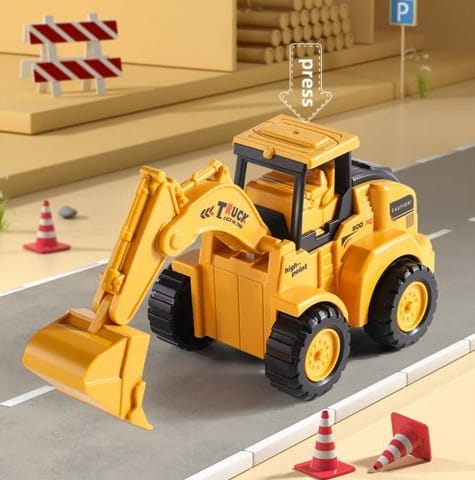 Toy Excavator Bulldozer Toy Set Of 2