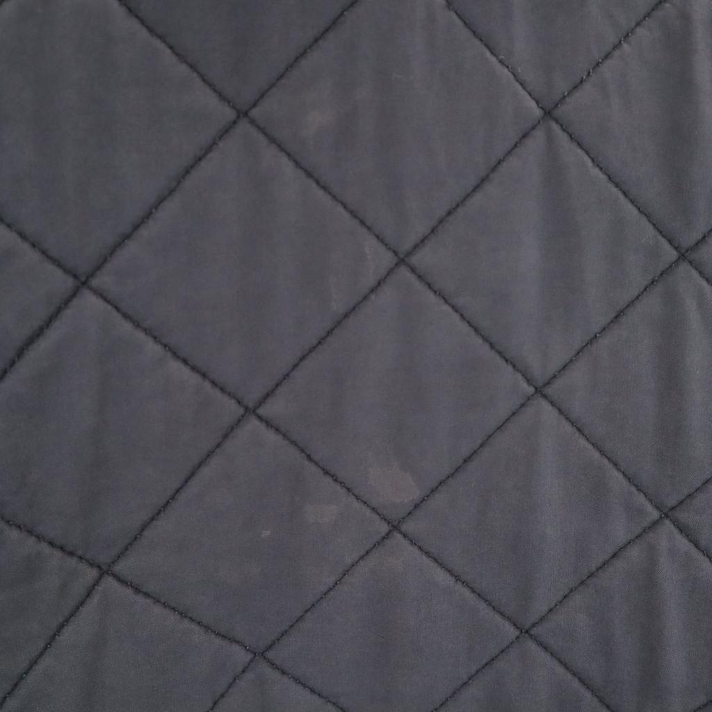 Barbour Quilted Jacket Navy Double Zip Men's Used