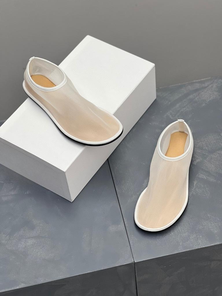 lace mesh flat shoes woman round toe high top summer loafers women air-mesh breathable flats transprent mocasines big size 43