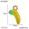 3PCS/LOT CARLIDANA Gold Plated Stainless Steel Charms, Cute 3D Mushroom Candy Fruit Pendants for DIY Bracelet Earring Jewelry