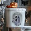 Halloween Toilet Sticker Horror Funny Sticker Self-Adhesive Decorative Sticker Toilet Toilet Lid Sticker