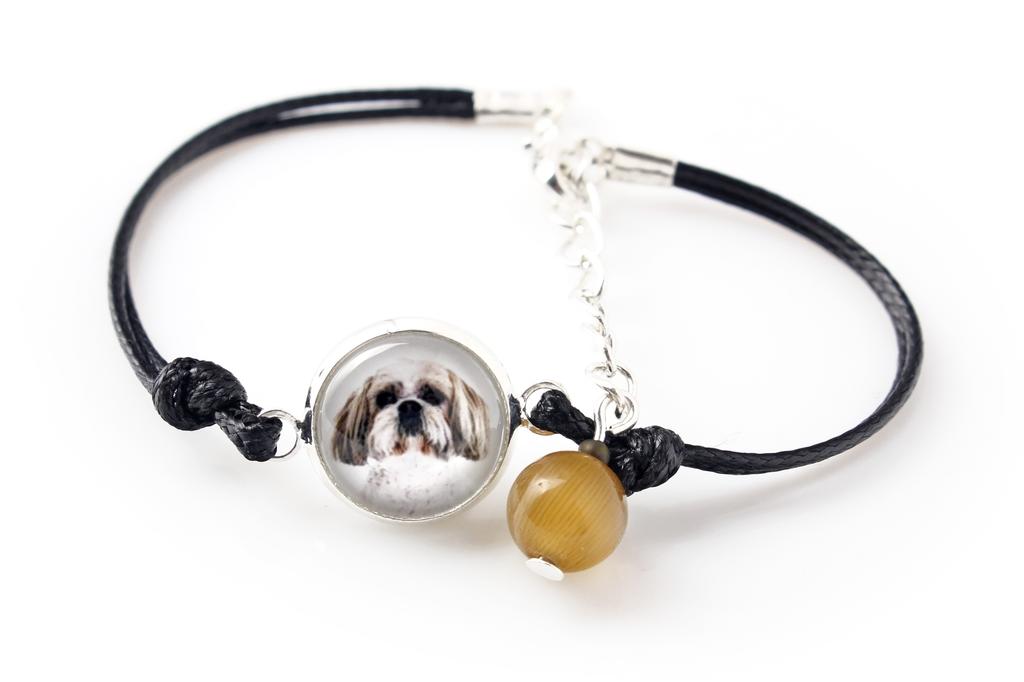 Shih Tzu, Chrysanthemum Dog - bracelet with your photo handmade, unique jewelry from the Art-Dog brand