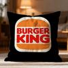Popular BBurger Kinged Cushion Cover Soft Washable Pillow Case Multi-Scene for Couch Bed Travel Office Use