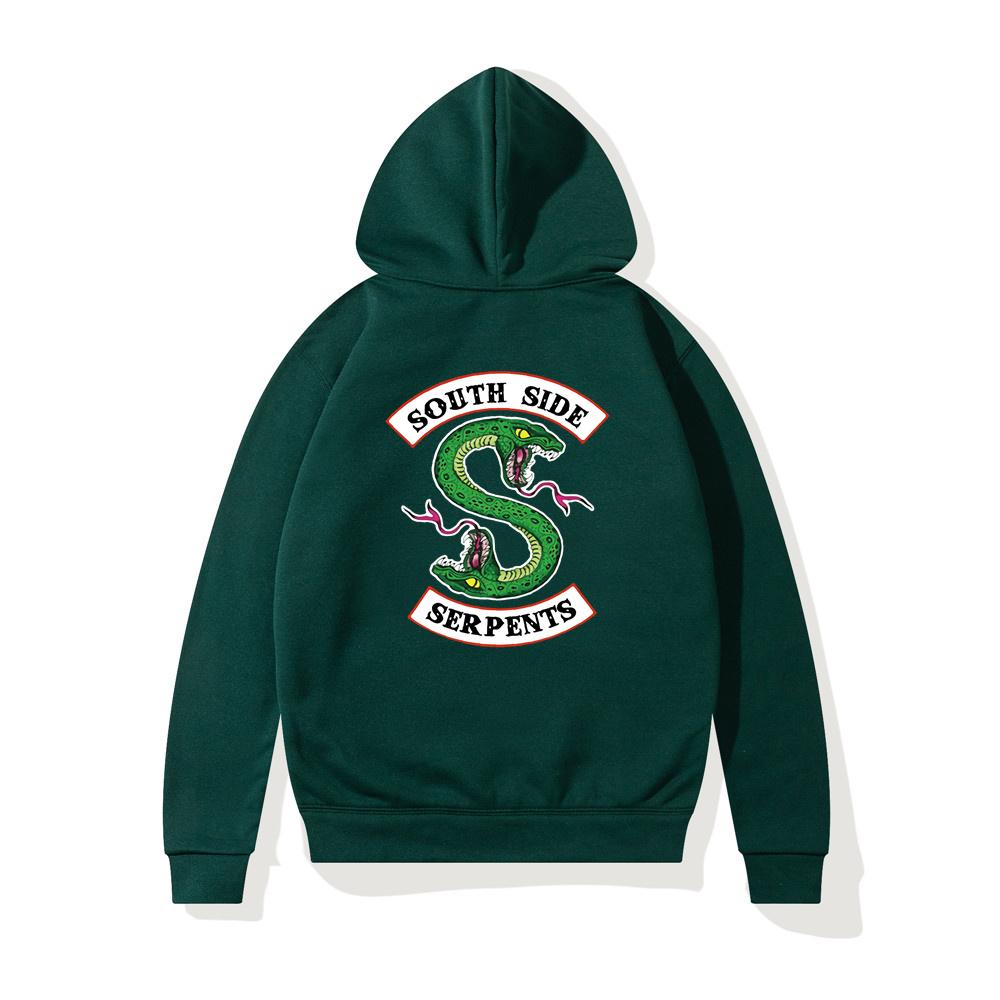 Hip Hop Riverdale South Side Serpents Women Hoodies Fleece Woman Harajuku Pullover Y2K Unisex Hoody Clothes Streetwear