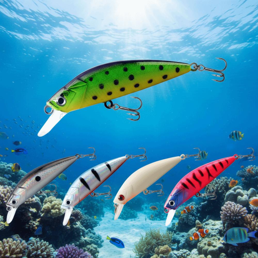 5pcs/box Slow Sinking Artificial Fishing Bait Luminous Fishing Lures Hooks  Beach Boat Fishing