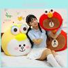 Brown Friends Plush Cat Pillow Soft Toy Gift For Kids And Teens