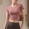 Women's Breathable Mesh Short-Sleeve Yoga & Running T-Shirt