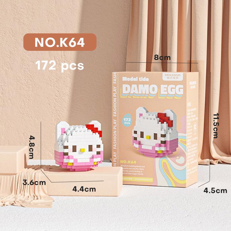 Stitch Building Blocks Anime Kawaii Cartoon mini Action Children's Figures Blocks Bricks Assemble DIY Toys Gift for Kids