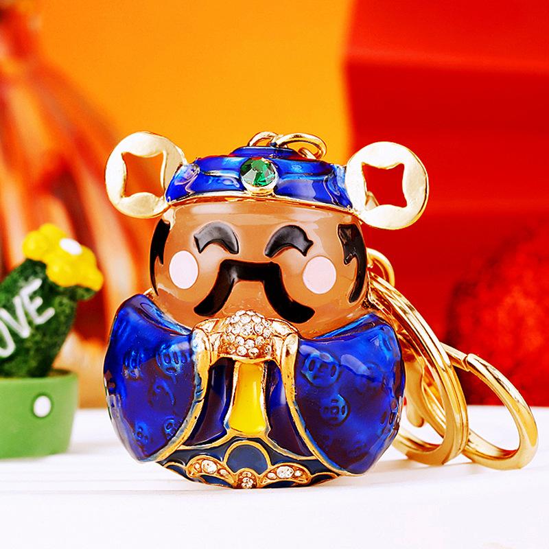 Diamond inlay, fortune bag, car keychain, women's handbag pendant, metal keychain ring, Christmas gift, Stocking stuffers, Valentine's Day gift