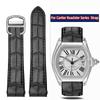 19mm 20mm Do Cartier Roadster W6206018 W6206017 Nylonowy Pasek do Zegarka Męski Płótno Szybkie Metalowy Adapter Skórzany Pasek do Zegarka Akcesoria