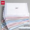 Deli Waterproof Thickened A4 Zipper File Bag - Transparent Student Organizer 63482