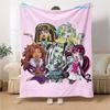 1pc Monster High Draculaura3 Blanket, Gift, for Men and Women, Soft Blanket, Good for Sofa Bed Couch Travel, Lightweight Flannel Blanket