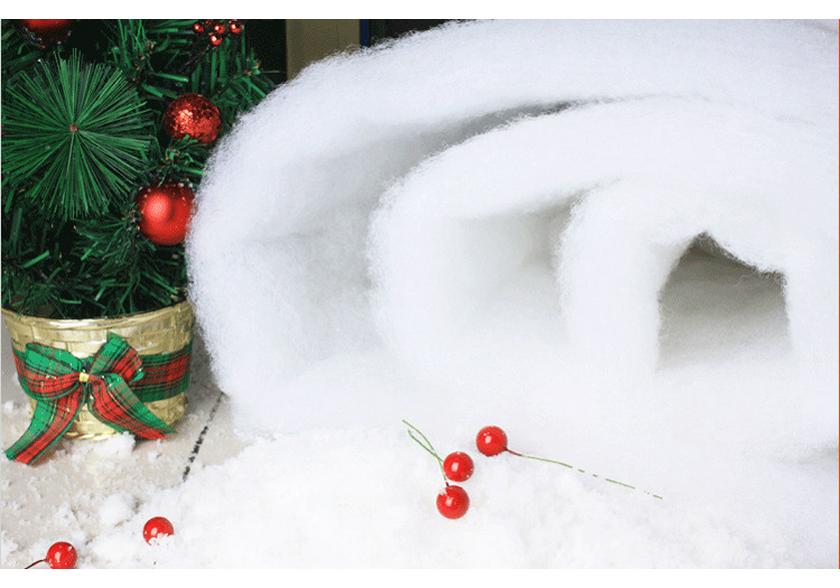 1.5m X 100m Roll Artificial Snowflake Carpet for Christmas Snow Scene Simulation