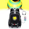 Assassination Classroom Usb Charging Student Backpack With Water Resistant Oxford Material For School Use